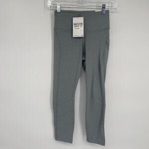 Nike Leggings Women’s XS Fast Gray Mid Rise Cropped Active Running Workout